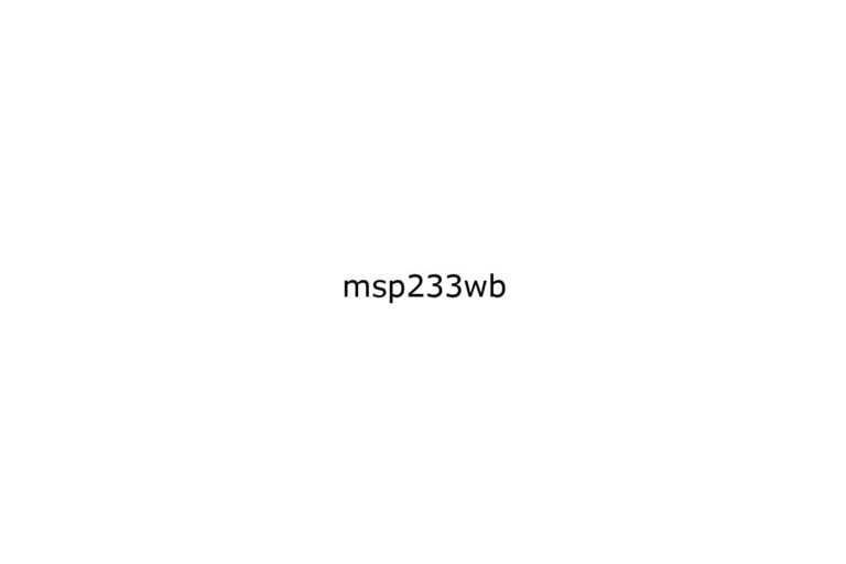 msp233wb