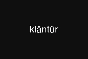 kläntür
